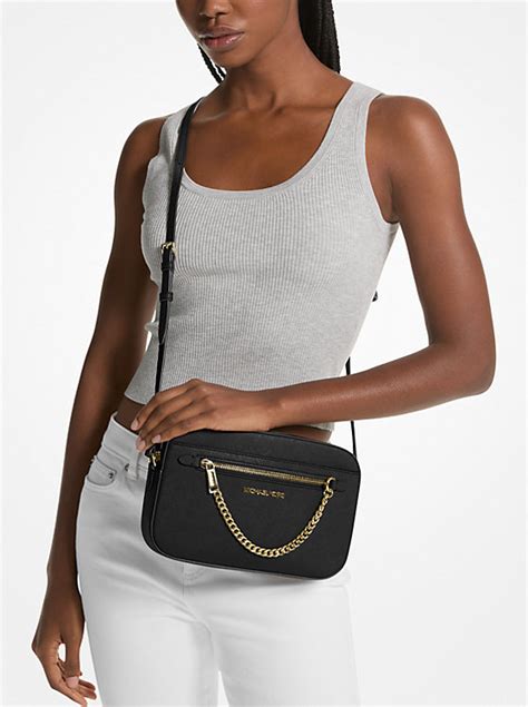 michael kors jet set saffiano handbag|mk jet set saffiano crossbody.